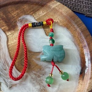 🖤NWOT🔺RABBIT 🐇 Jade Chinese zodiac bag charm